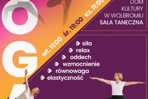 Joga w Domu Kultury w Wolbromiu – zapisz się na zajęcia