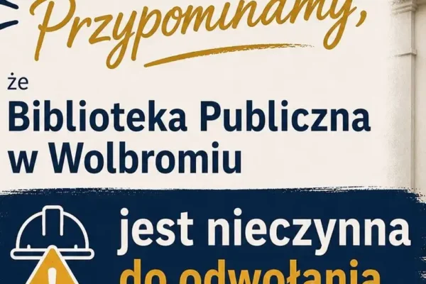 Biblioteka w Wolbromiu nieczynna do odwołania