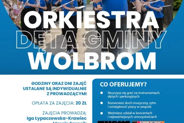 Nabór do Orkiestry Dętej Gminy Wolbrom na sezon 2026/2027