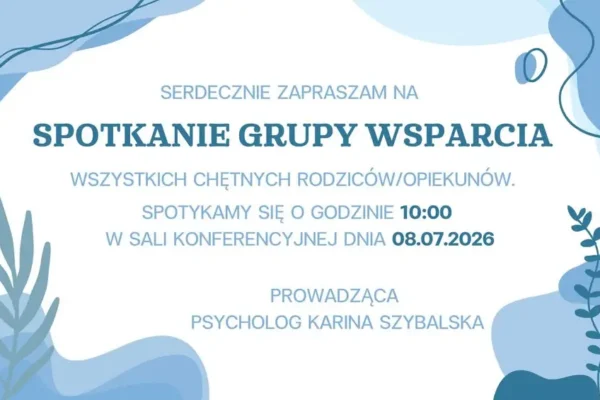 Spotkanie grupy wsparcia dla rodziców i opiekunów w Wolbromiu