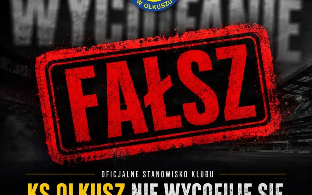 KS Olkusz dementuje plotki: decyzja o grze w lidze okręgowej jeszcze nie zapadła