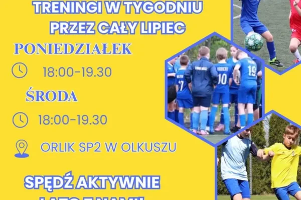 Wakacyjne treningi piłkarskie z Słowikiem Olkusz – zapraszamy dzieci i młodzież