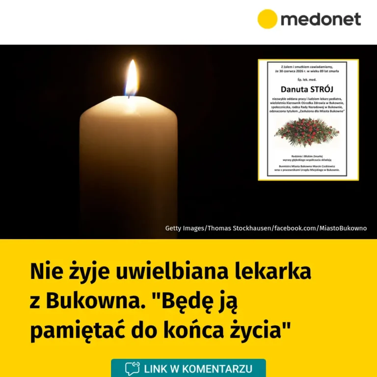 Nie żyje uwielbiana lekarka z Bukowna – Danuta Strój