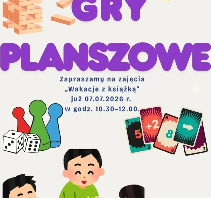 Przedpołudnie z grami planszowymi w bibliotece – już we wtorek