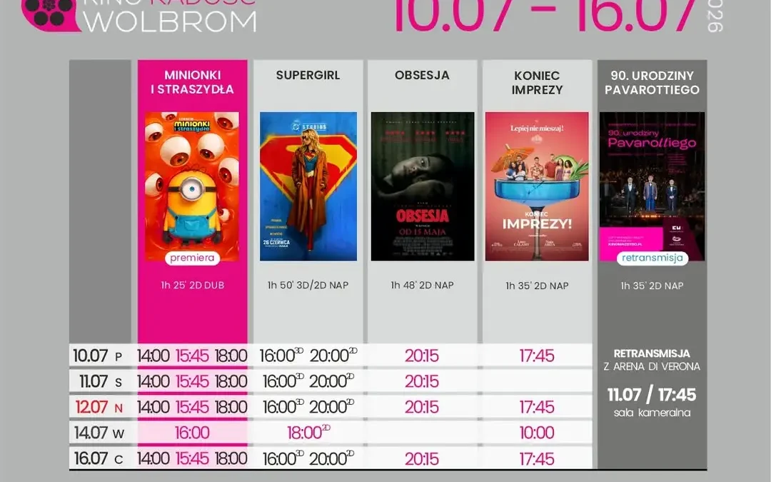 Nowy tydzień filmowy w Kinie Radość Wolbrom – premiery i emocje