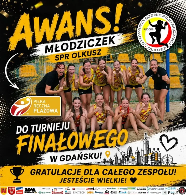Młodziczki SPR Olkusz z awansem do finałów Mistrzostw Polski w piłce ręcznej plażowej