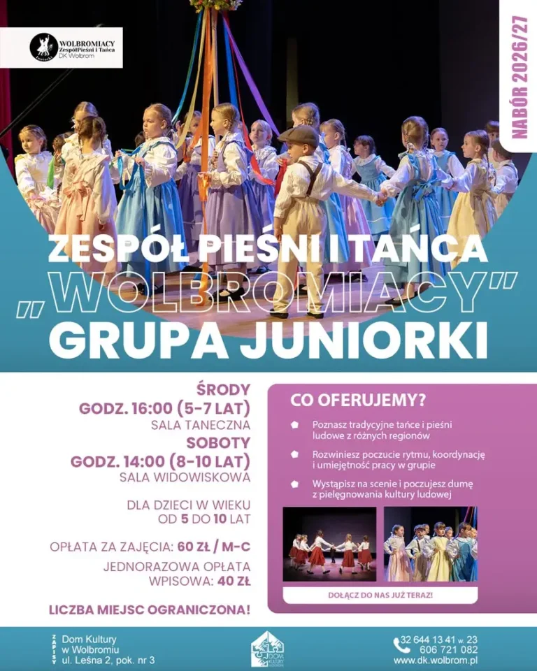 Nabór do grupy juniorek ZPiT „Wolbromiacy” na sezon 2026/2027