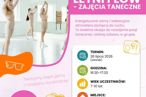 Letni Flow – taneczne warsztaty dla dzieci w Wolbromiu