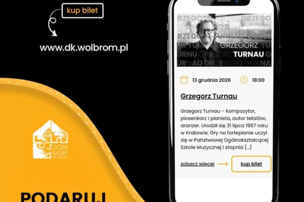 Grzegorz Turnau wystąpi w Wolbromiu – koncert w Domu Kultury już w grudniu