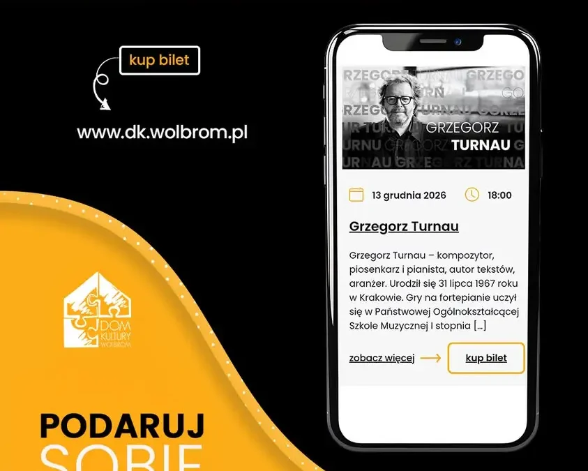 Grzegorz Turnau wystąpi w Wolbromiu – koncert w Domu Kultury już w grudniu