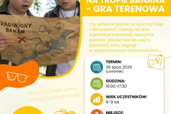 Minionkowi Detektywi – gra terenowa dla dzieci w Wolbromiu