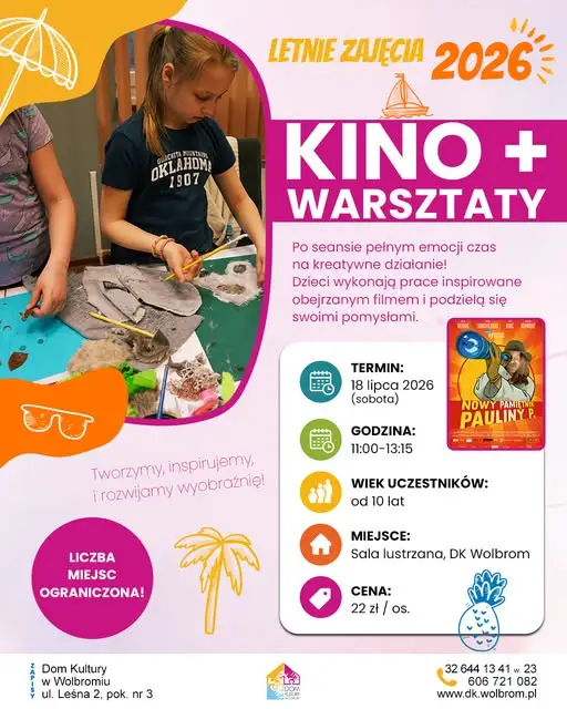 Wakacyjne Poranki Filmowe w Kinie Radość w Wolbromiu – start już w sobotę