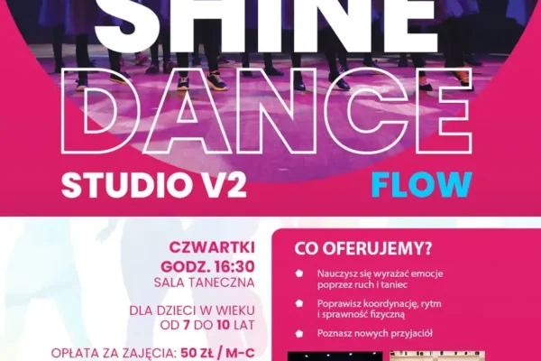Ruszył nabór do SHINE DANCE STUDIO V2 – zajęcia taneczne dla dzieci w Wolbromiu