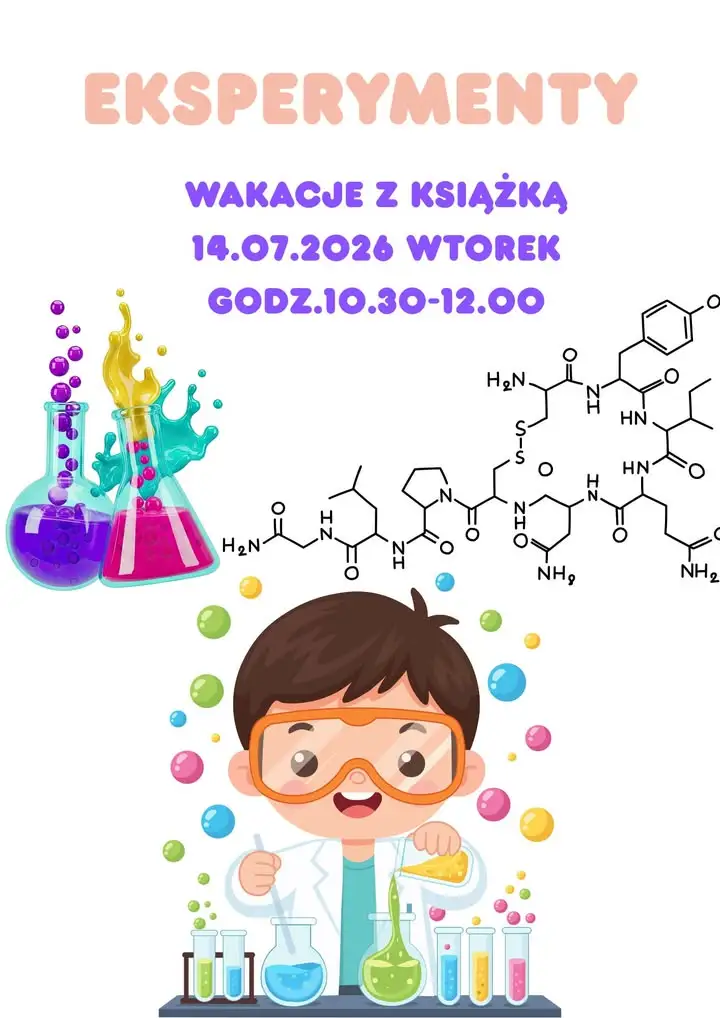 Wakacyjne eksperymenty w bibliotece – zapraszamy jutro!