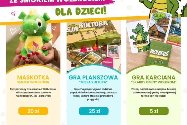 Wakacyjna promocja na gadżety z Wolbrusiem w Wolbromiu