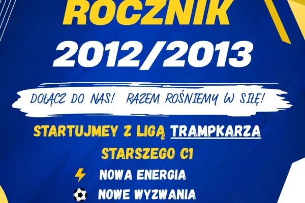 Nabór do drużyny trampkarzy – rocznik 2012/2013