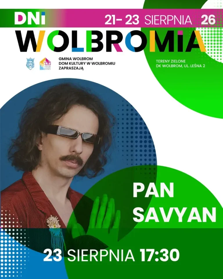 Pan Savyan gwiazdą Dni Wolbromia 2026 – koncert już w sierpniu