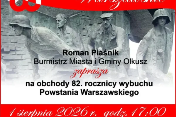 82. rocznica wybuchu Powstania Warszawskiego – uroczystości w Olkuszu