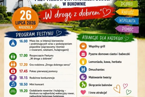 I Festyn Parafialny w Bukownie – rodzinne popołudnie z pomocą dla chorej mieszkanki