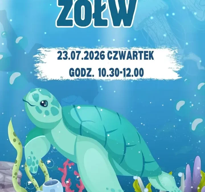 Wakacje z książką: żółwie w bibliotece w Bukownie