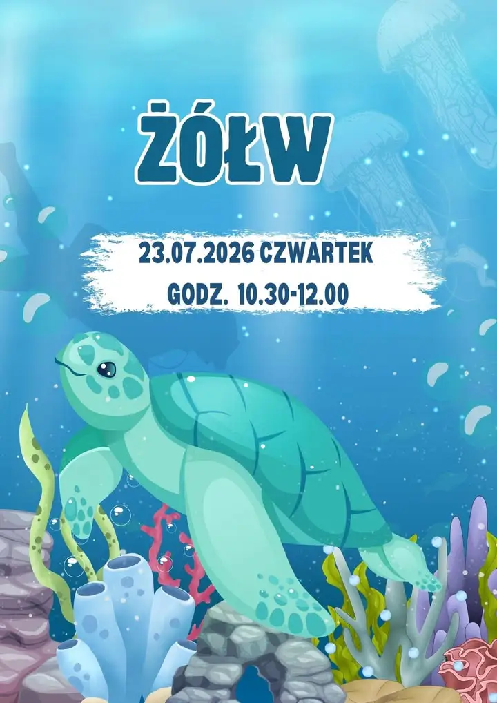 Wakacje z książką: żółwie w bibliotece w Bukownie