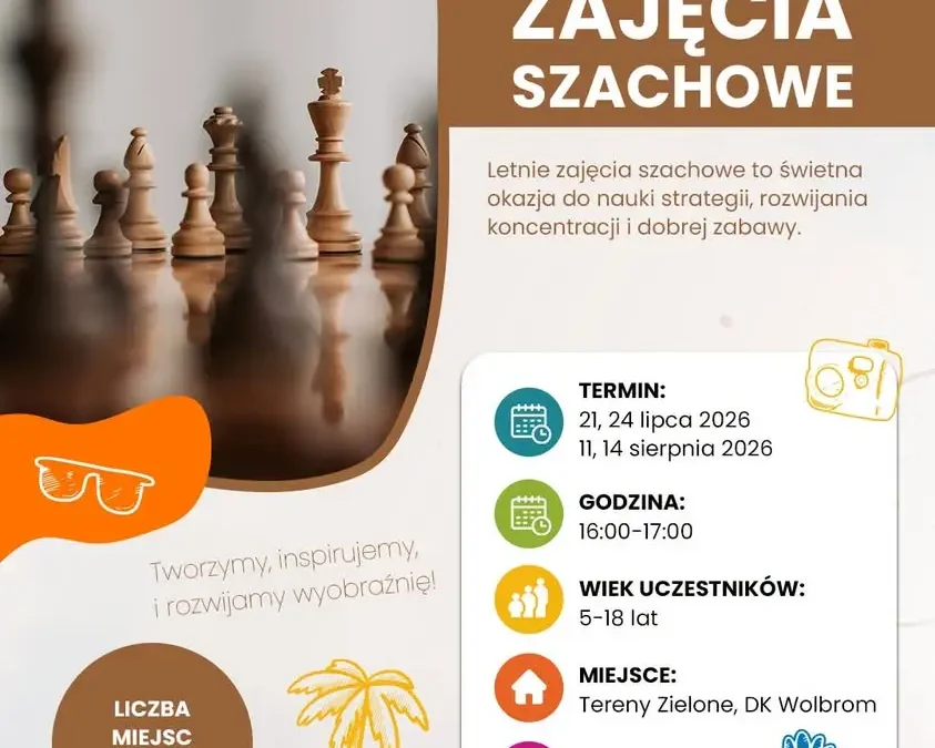 Letnie zajęcia szachowe w Wolbromiu – zapisy trwają