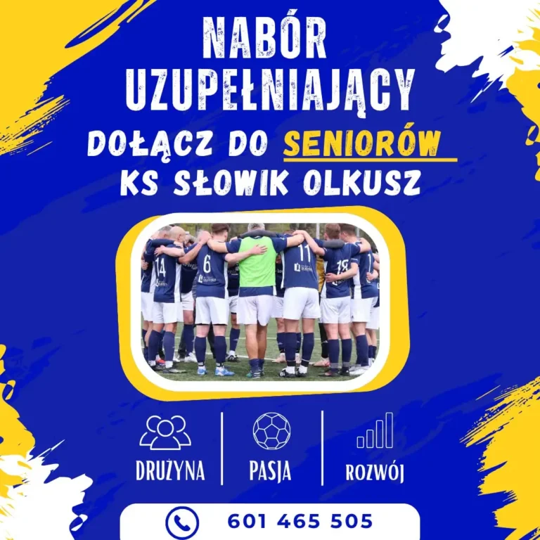 KS Słowik Olkusz ogłasza nabór do drużyny seniorów na nowy sezon