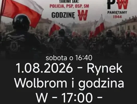 Godzina „W” na Rynku w Wolbromiu – uroczystość upamiętnienia Powstania Warszawskiego
