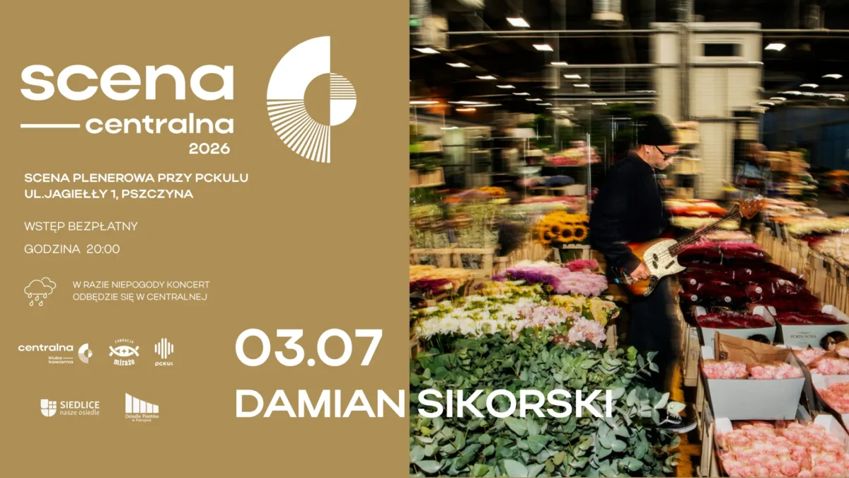Damian Sikorski zagra dziś na Scenie Centralnej w Pszczynie