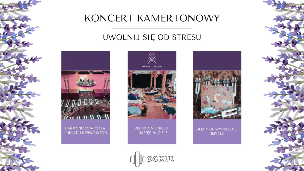 Relaksacyjny koncert kamertonowy w Pszczynie – regeneracja dźwiękiem