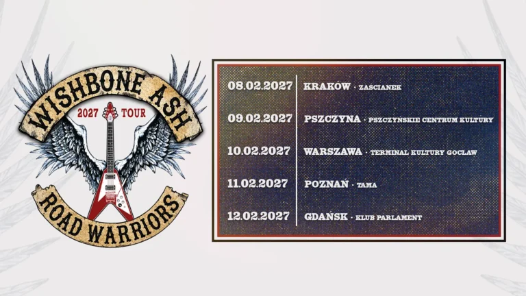 Wishbone Ash wraca do Polski: Road Warriors Tour 2027 w Pszczynie