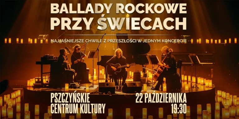 Ballady rockowe przy świecach – wyjątkowy koncert w Pszczynie