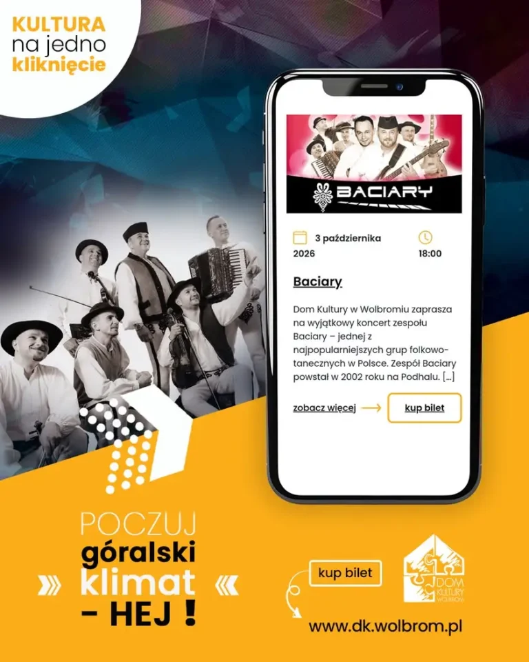 Baciary zagrają w Domu Kultury w Wolbromiu – koncert pełen przebojów