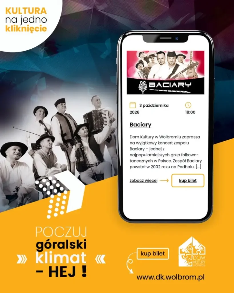 Baciary zagrają w Domu Kultury w Wolbromiu – koncert pełen przebojów