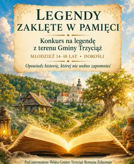 Konkurs „Legendy zaklęte w pamięci” w Gminie Trzyciąż – opowieści rodzinne mogą trafić do książki