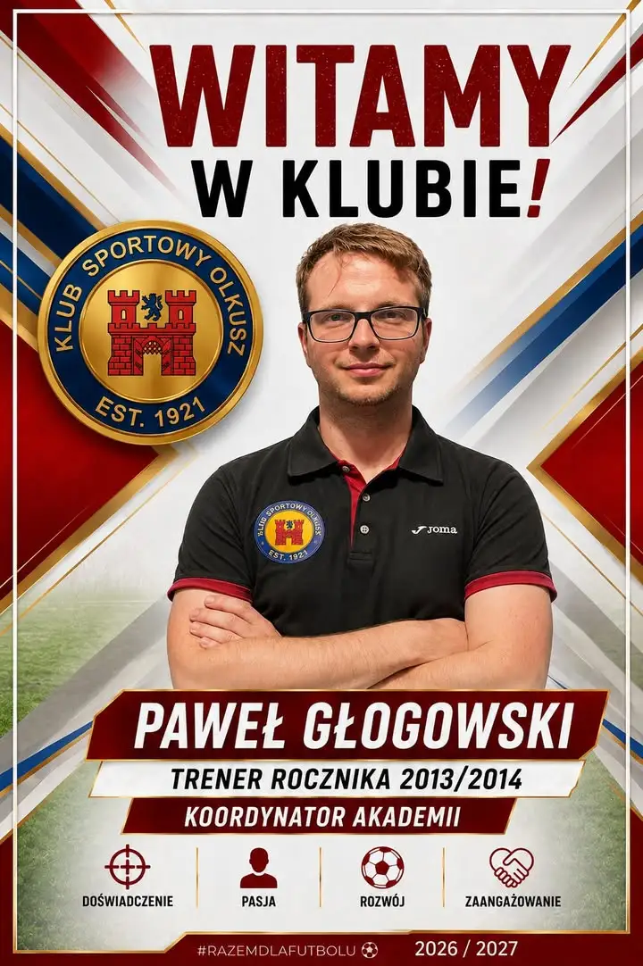 Paweł Głogowski nowym koordynatorem Akademii KS Olkusz