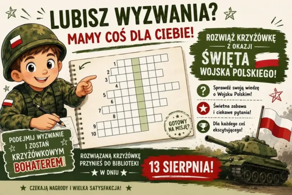 Wojskowa krzyżówka dla dzieci z okazji Święta Wojska Polskiego