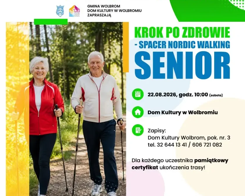 Nordic Walking dla seniorów podczas Dni Wolbromia 2026