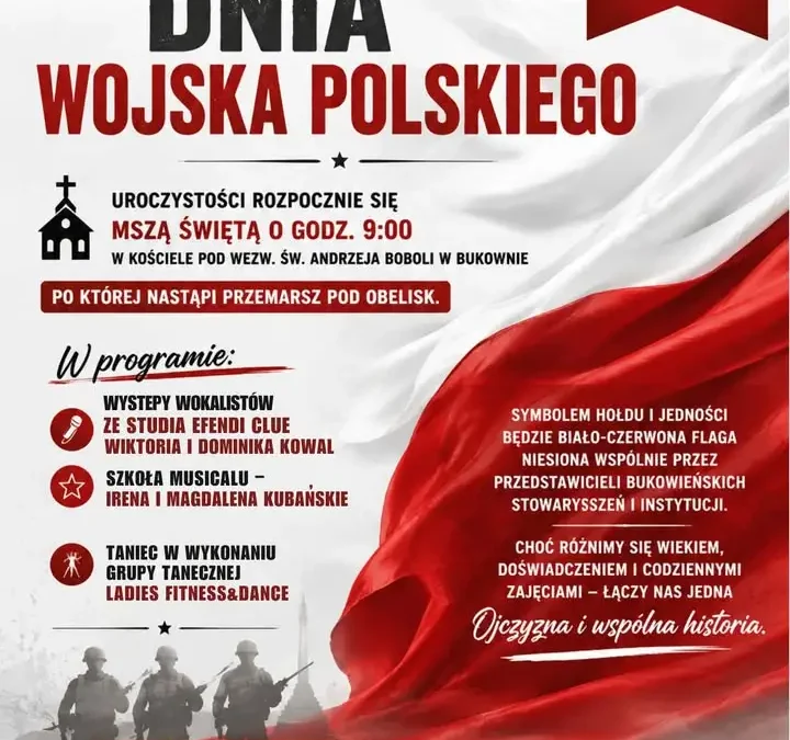 Bukowno: Uroczyste obchody Dnia Wojska Polskiego – program i atrakcje
