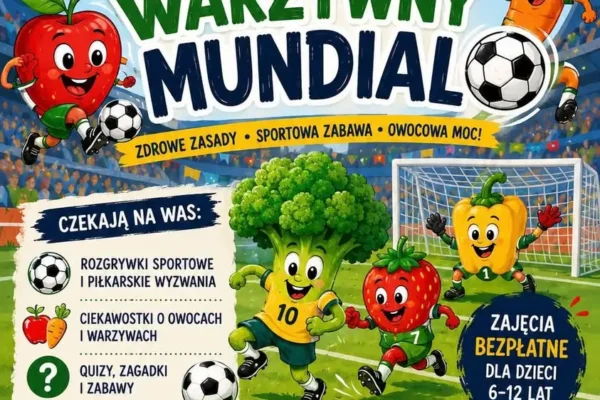 Owocowo-Warzywny Mundial w bibliotece – wakacyjna zabawa dla dzieci