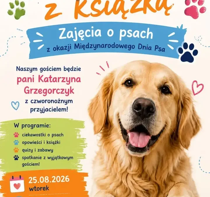 Wakacje z książką: spotkanie o psach w bibliotece w Bukownie