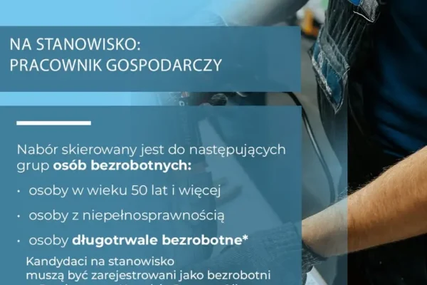 Dom Kultury w Wolbromiu zatrudni pracownika gospodarczego – oferta dla osób bezrobotnych