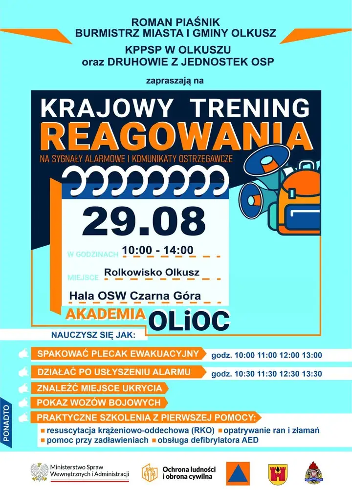 Krajowy Trening Reagowania w Olkuszu – naucz się ratować życie