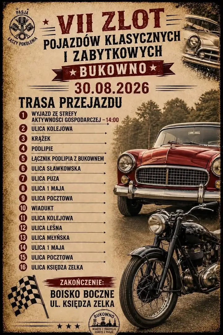 VII Zlot Pojazdów Klasycznych i Zabytkowych w Bukownie już w niedzielę