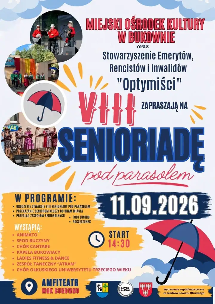 VIII Senioriada pod Parasolem w Bukownie – święto aktywnych seniorów już 11 września