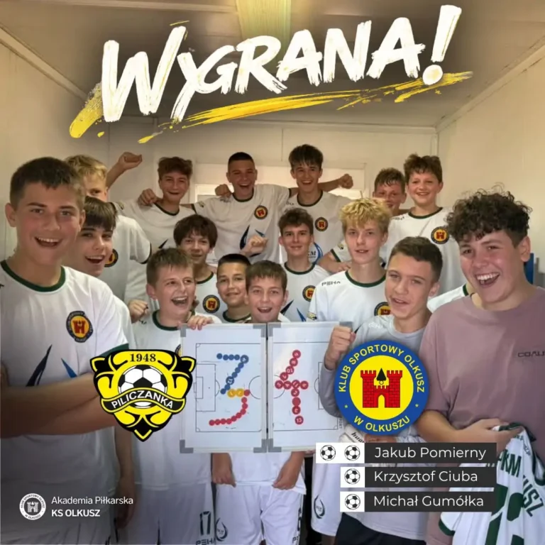 Juniorzy młodsi KS Olkusz wygrywają w Pilicy 4:3