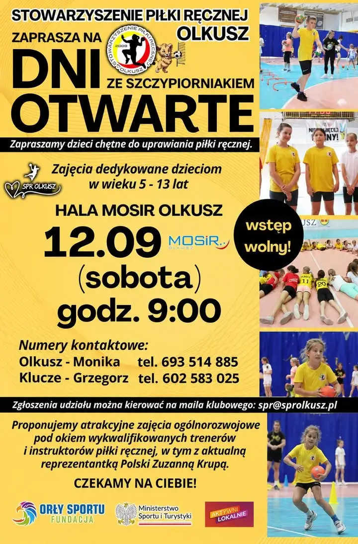 Dni Otwarte ze Szczypiorniakiem w Olkuszu – kolejna szansa na start z piłką ręczną