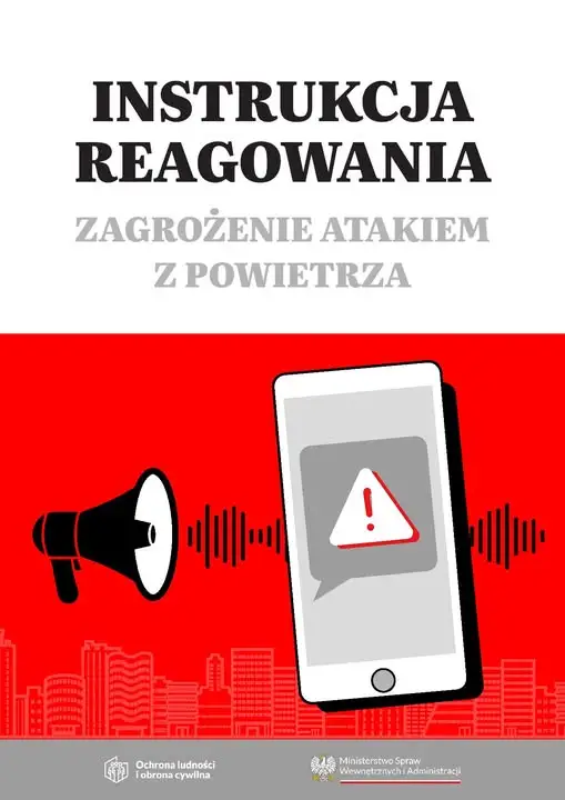 MSWiA publikuje nową instrukcję reagowania na atak z powietrza