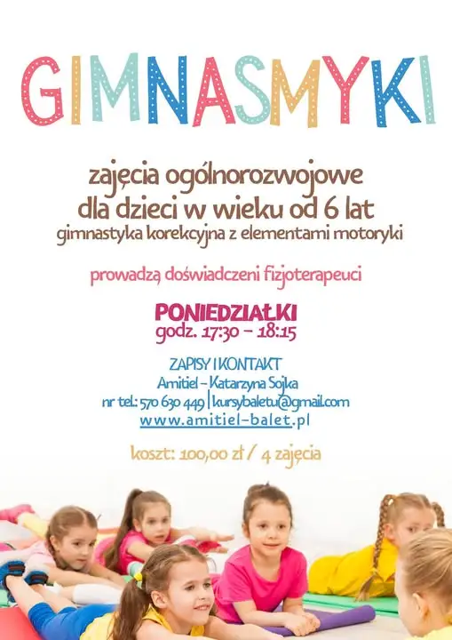 Nowe zajęcia gimnastyki korekcyjnej dla dzieci od 21 września