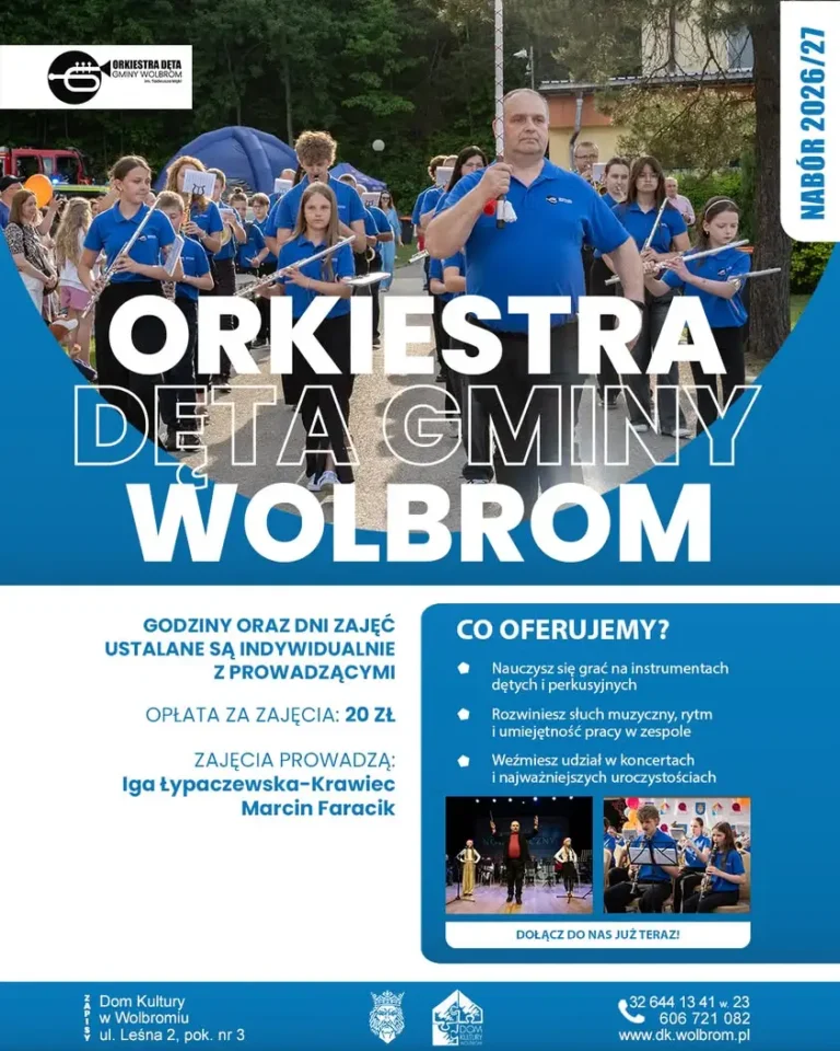Orkiestra Dęta Gminy Wolbrom zaprasza nowych muzyków – dołączyć można w każdej chwili